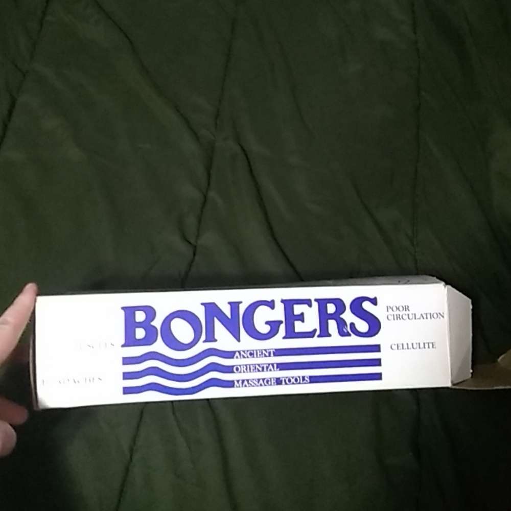 Vintage pair of bongers for massage therapy